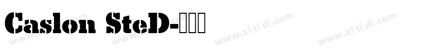 Caslon SteD字体转换